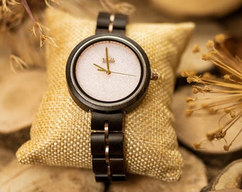 Reloj de pulsera de madera - reloj de madera Rosalie