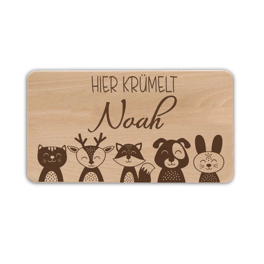 Board with engraving, baby gift birth, breakfast board personalized, personalized gift baby, gift birth
