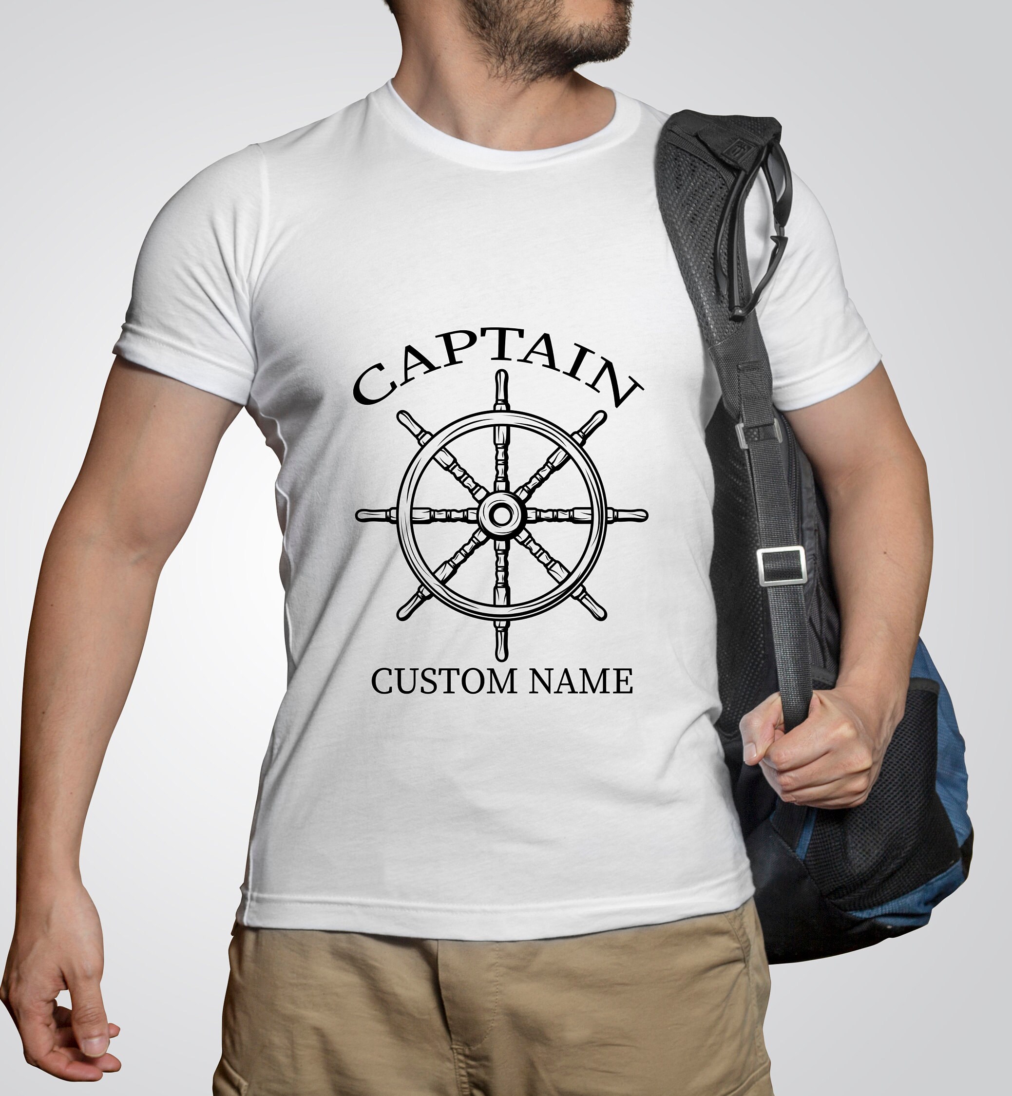 Personalized Boat Captain TShirt Captain Tshirt Etsy