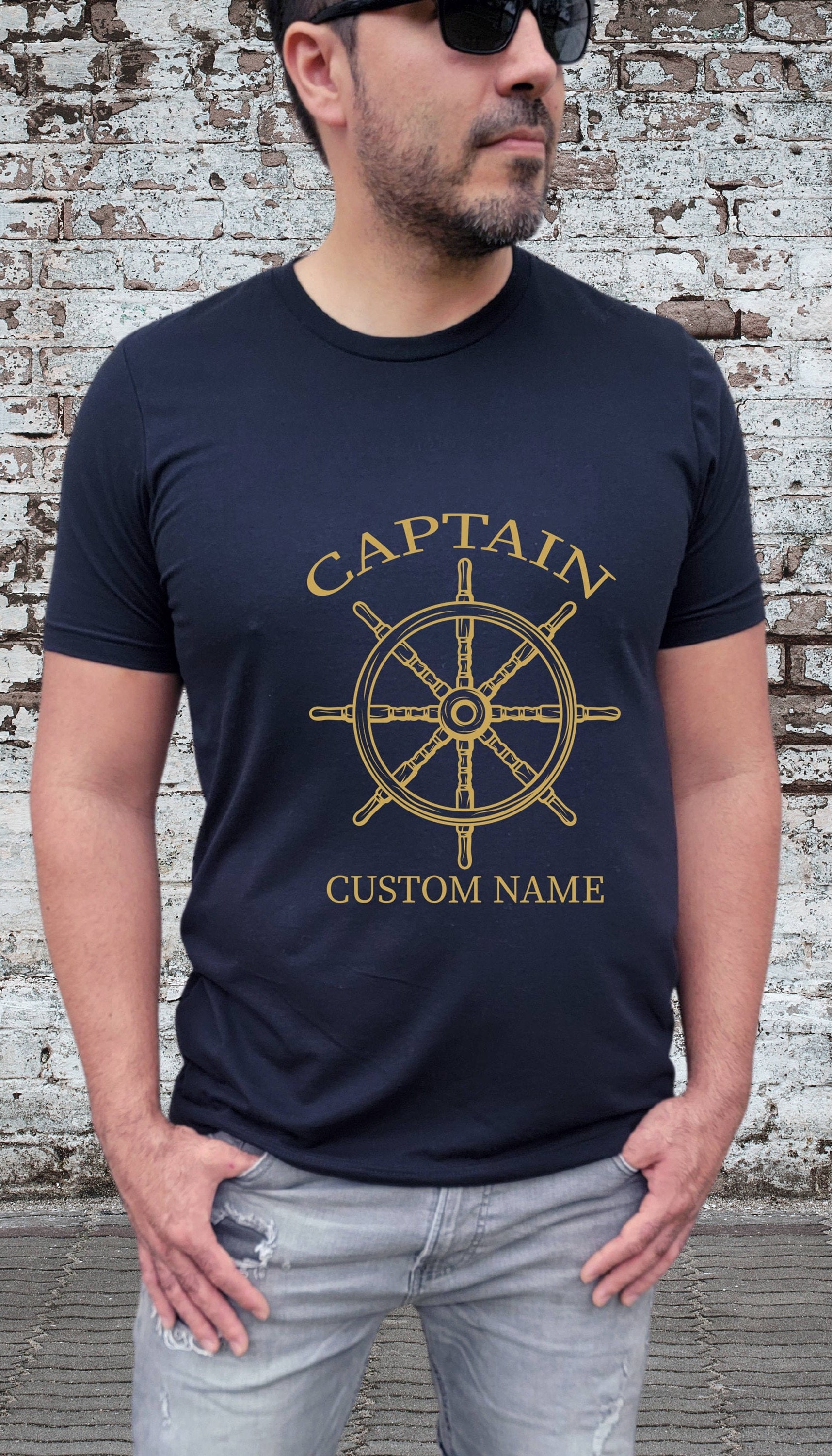 Personalized Boat Captain Tshirt Captain Tshirt Etsy UK