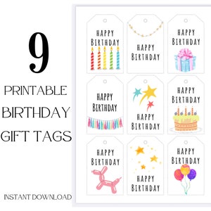 All Occasion Personalized Gift Tags - Single - Tags for Birthday