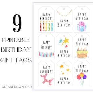 All Occasion Personalized Gift Tags - Single - Tags for Birthday