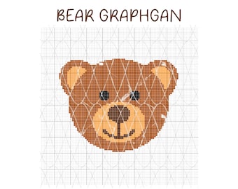 Crochet Bear Graph,Crochet Gaphghan,Single Crochet,Afghan Pattern