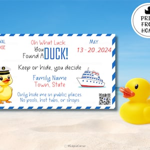 Cruise Duck Tags,Custom Cruise Duck Tags,Tags Personalized,Cruise Ship Rubber Duck Game,Duck Tags image 2