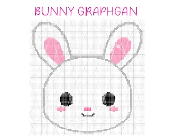 Crochet Bunny Graph,Crochet Gaphghan,Single Crochet,Afghan Pattern
