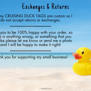 Cruise Duck Tags,Custom Cruise Duck Tags,Tags Personalized,Cruise Ship Rubber Duck Game,Duck Tags image 5
