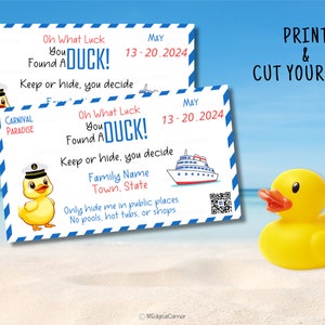 Cruise Duck Tags,Custom Cruise Duck Tags,Tags Personalized,Cruise Ship Rubber Duck Game,Duck Tags image 3