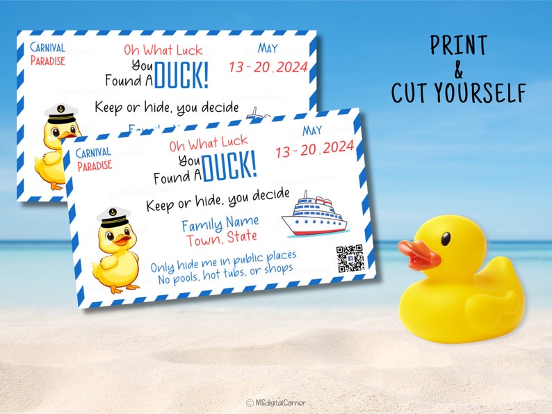 Cruise Duck Tags,Custom Cruise Duck Tags,Tags Personalized,Cruise Ship Rubber Duck Game,Duck Tags image 3