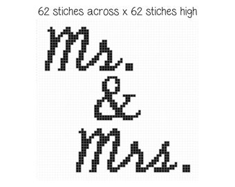 Mr. & Mrs. Crochet Pattern,Gaphghan Pattern,Tapestry Crochet Pattern, Crochet Home Decor,Instant Download pdf Pattern,Mr Mrs Pillow