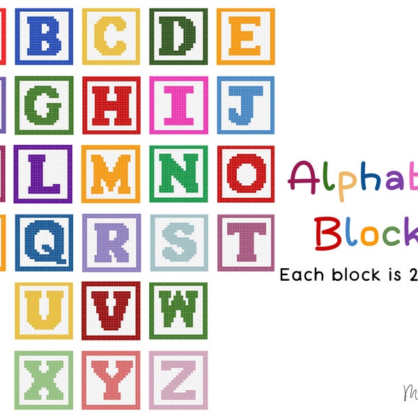 Crochet Block Letters,Crochet Alphabet Graph,Crochet Alphabet Pattern,abc Baby Blanket,Crochet Graph,Crochet Letters,Crochet ABC Blanket