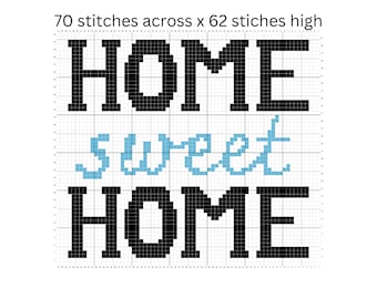 Home Sweet Home Crochet Pattern,Gaphghan Pattern,Tapestry Crochet Pattern, Crochet Home Decor,Instant Download pdf Pattern,HOME Pillow