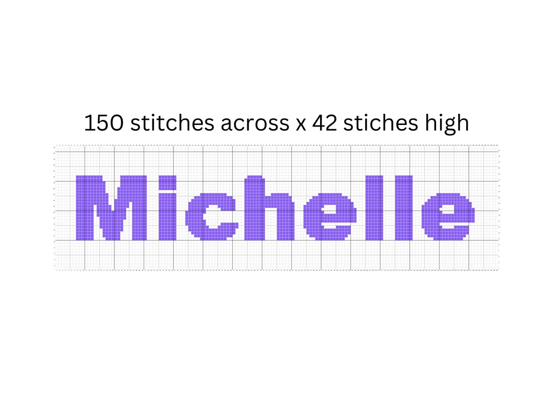 Crochet Name Graphgan,single Crochet,name Blanket,personlized Name