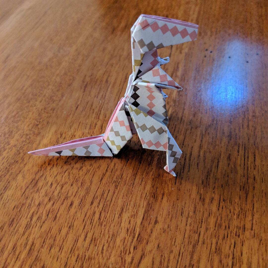Origami Tyrannosaurus Rex (photos on Ig.raabidfun.com) - Etsy
