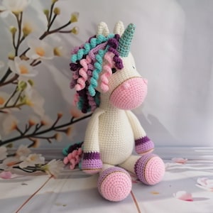 Unicorn Rosalie - Cute, unique toy for children & unicorn lovers｜perfect gift idea | handmade | colorful