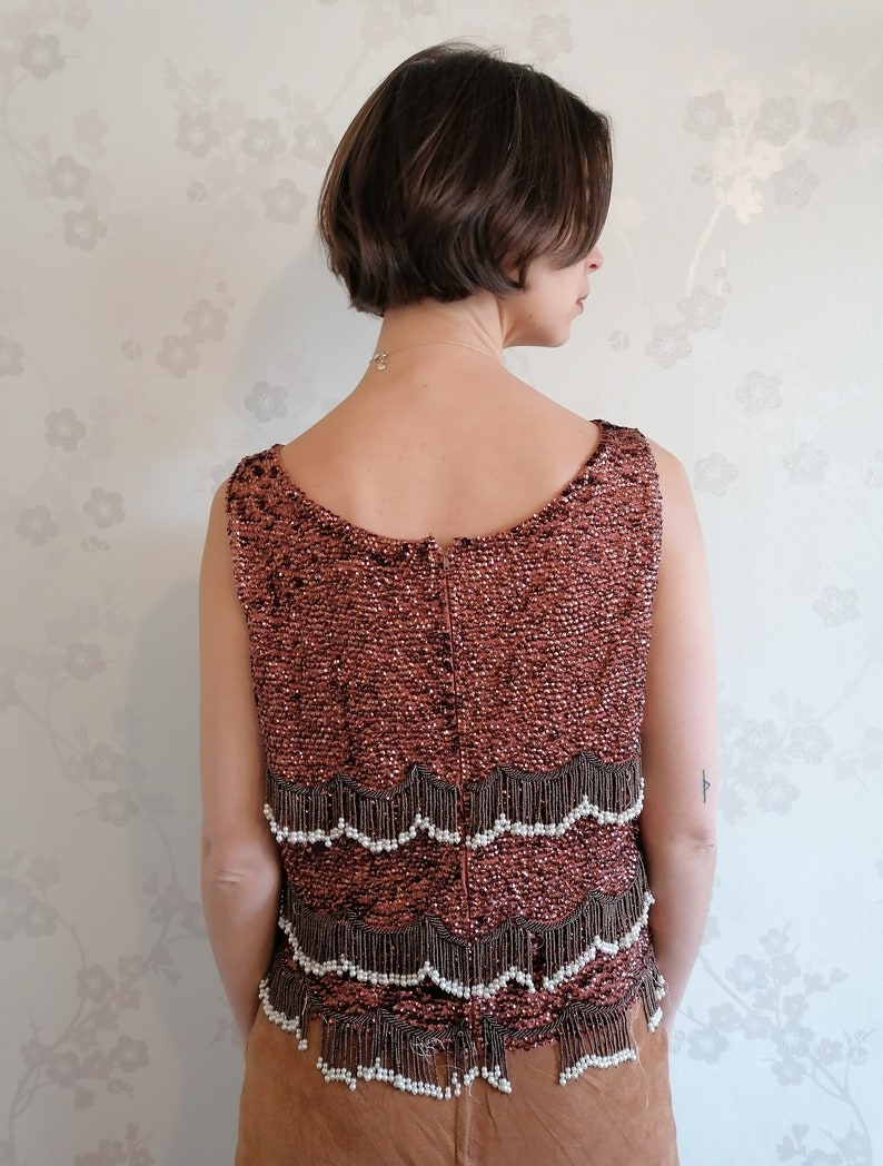 60s chandelier party top