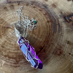Collier quartz violet Aura