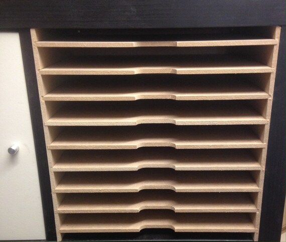 9 Shelf Paper Storage Insert For Cube Kallax Unit To Fit A4 Etsy