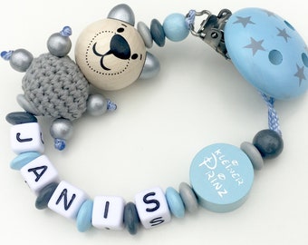 Pacifier Chain Name, Bear, Little Prince