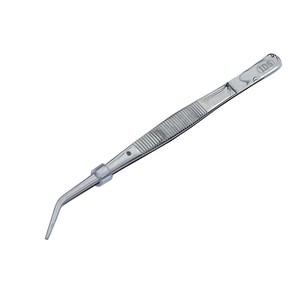 337-6 In. Fiber Grip Bent Tweezers-Import-SW Art Glass - Foto 4