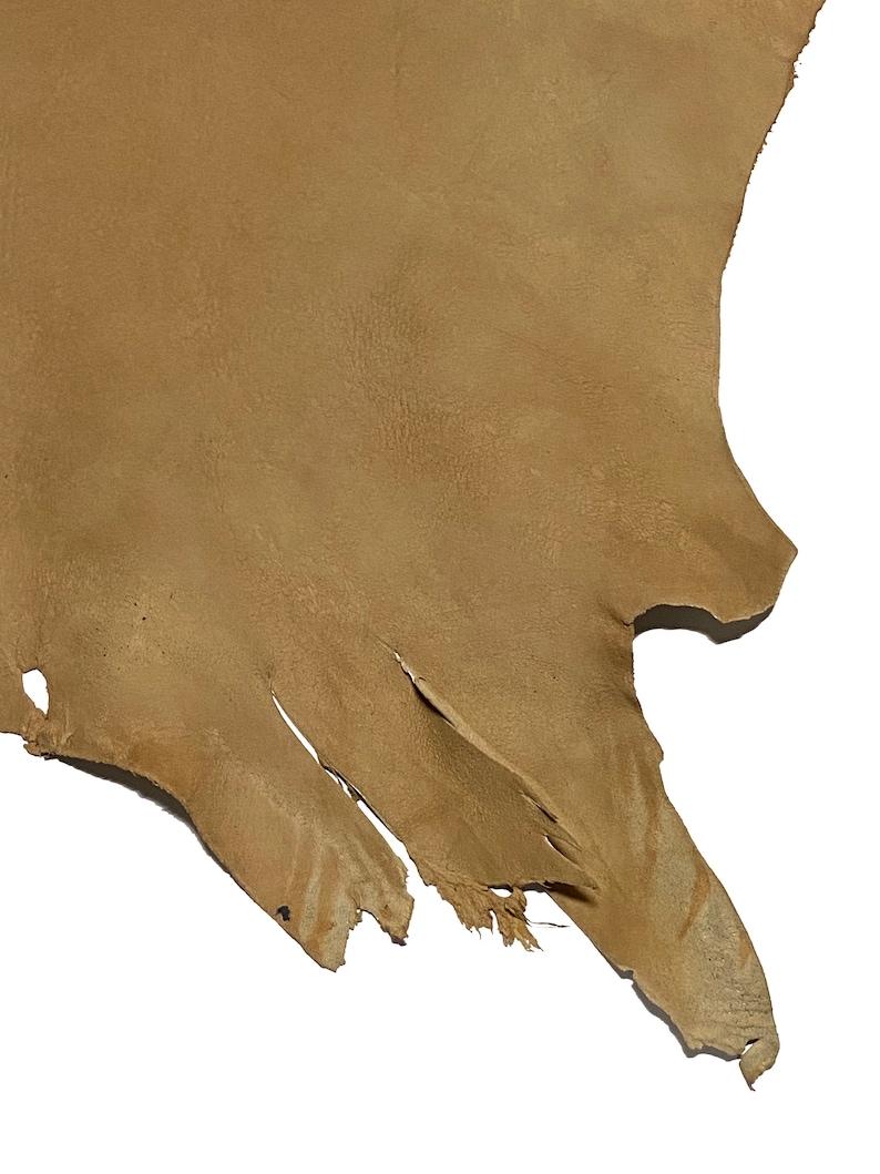 Soft Raw Leather Sheet 30 X 28 Tan Color Etsy