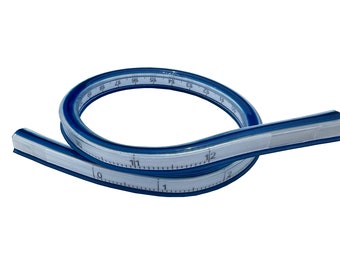 Flexible 12-inch Graduated Curve Ruler