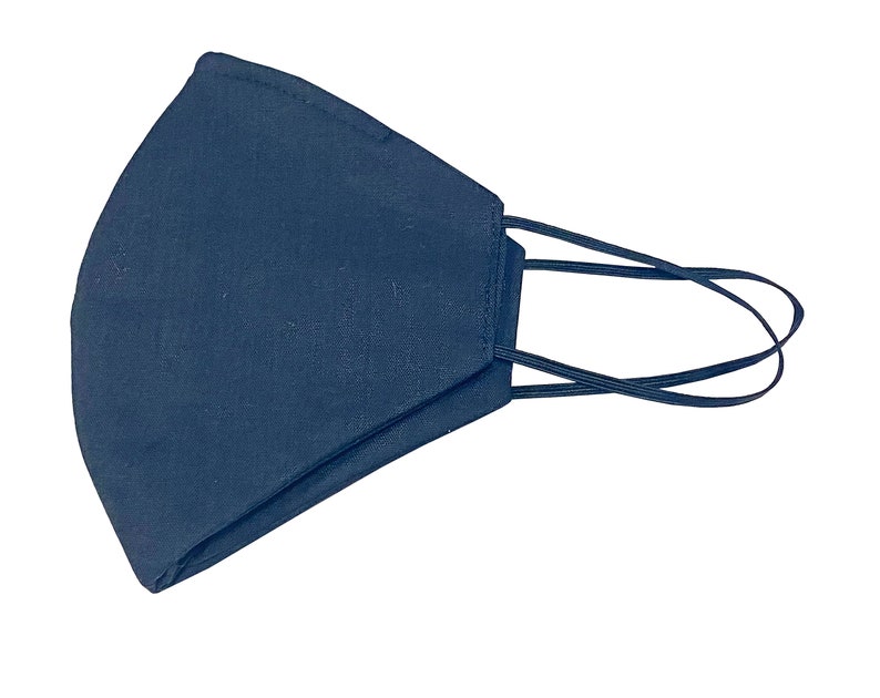 3 Layers Fabric Face Mask With Inside Lining Washable Adult Etsy