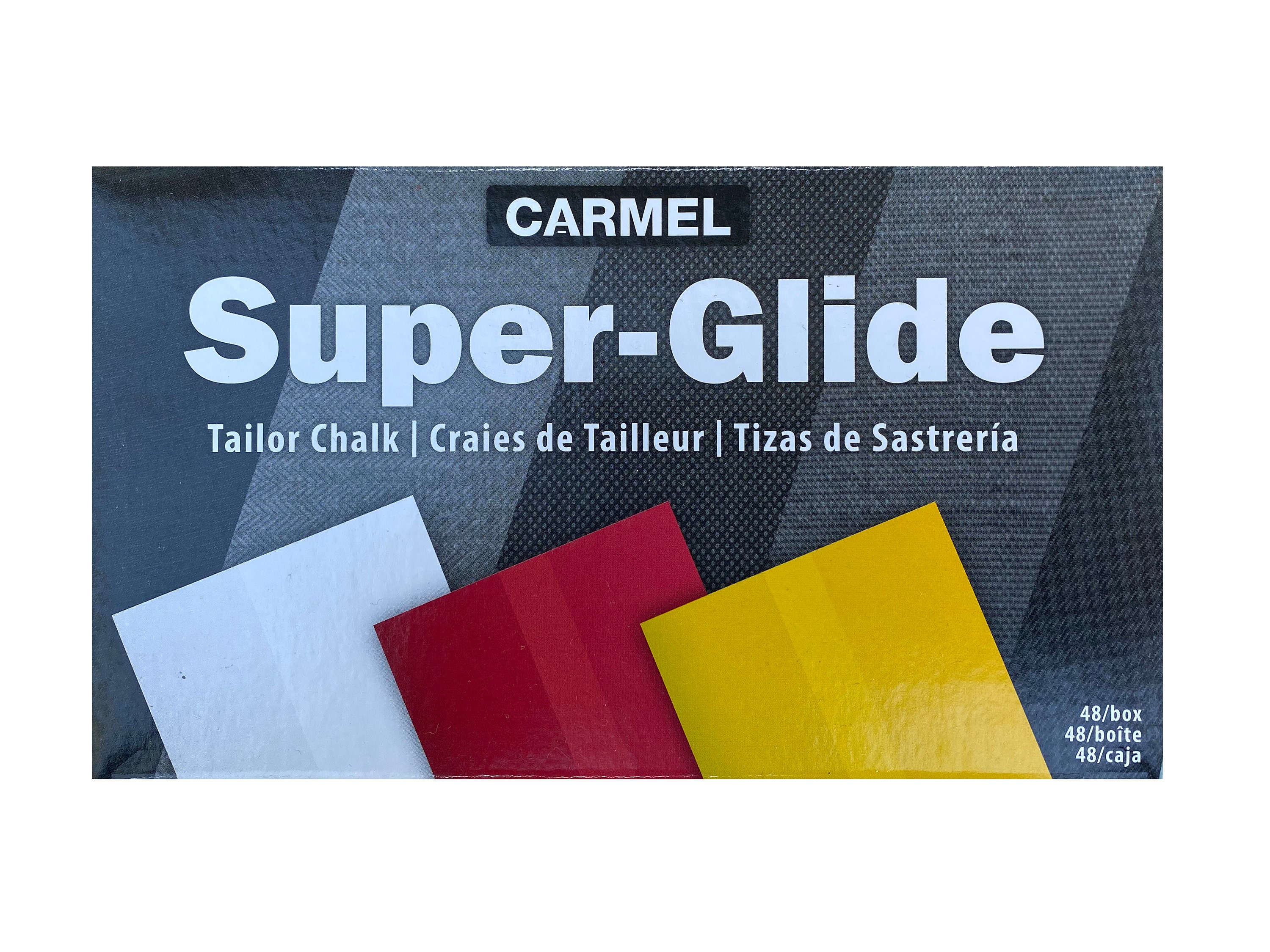 Super-Glide Tailor Crayon Wax-Based Fabric Chalk Carmel Tailors Chalk Box of 48 Black 