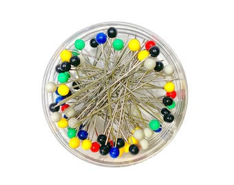 1-3/4″ Extra-Long Color Ball Pins (Aproximate 80 Pins)