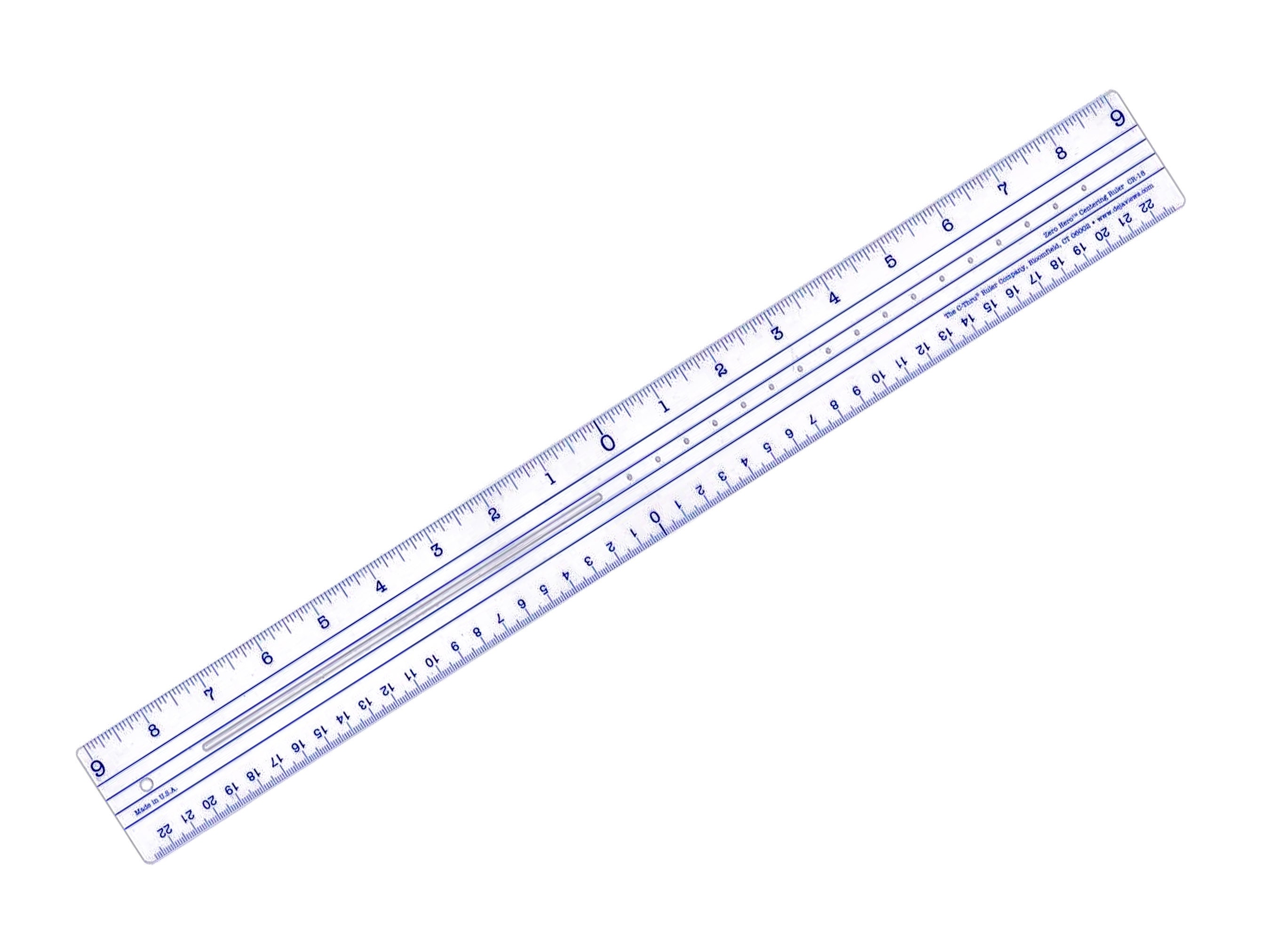Westcott Plastic Zero Centering 18-inch Ruler (CR-18) - Etsy