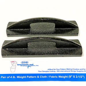 2 Pieces of Heavy Duty Weight Pattern & Cloth/Fabric Weight (9" X 2-1/2") - A Must for Pattern Making Creation and for Your Samples Cutting