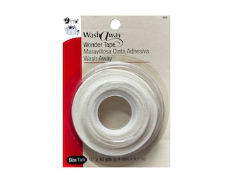 DRITZ 406 - 1/4" Wash-a-way Wonder Tape, white