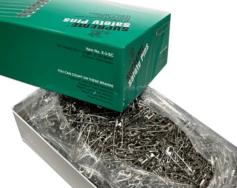 Supreme X-3-SC - Safety Pins # 3, (10 Gross, 1440 PIECES)