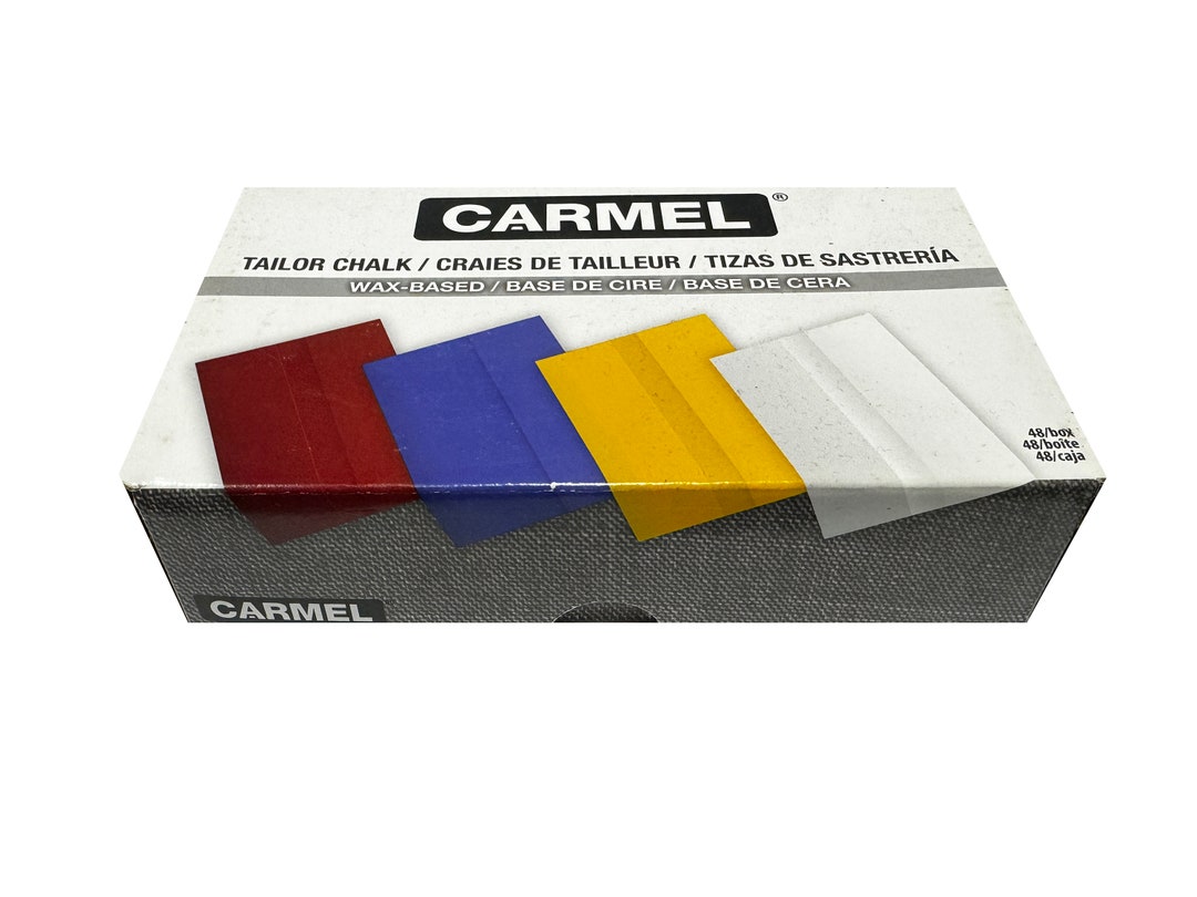 Carmel Super-Glide Tailor's Chalk Red - 48 Pieces, Wax Blend, Grooved Grip, 1-7/8 X 1-3/4 Inch - View #7