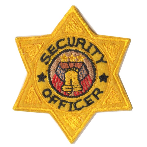 SECURITY OFFICER Embroidered patch, applique, Iron-on  2.25"