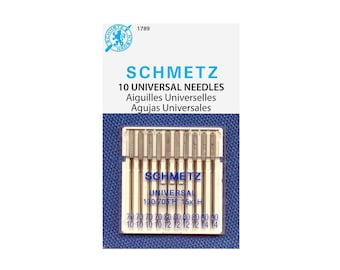Schmetz Universal Sewing Machine Needles - Multi-Pack of 10, Size 10, 12, 14