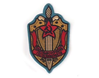 RUSSISCHE USSR Geborduurde Patch / Applique Iron op 6 'x 3.75"