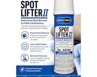 AlbaChem Spot Lifter II Powdered Fabric Cleaner for Oil, Grease, Dirt (12 oz)