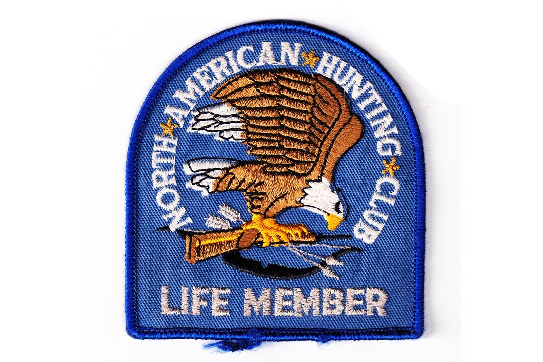 NORTH AMERICAN HUNTING Club Life Member Embroidered Patch, Applique