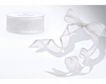 0.11/1 m) Organza band, ribbon, organza,