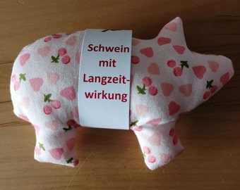 Glücksschwein 13cm, Glücksbringer, Schwein Stofftier, Glücksbringer, Geschenk, Stoff Handarbeit