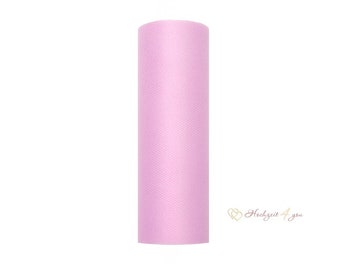 0.22/meter) Tulle fabric roll 15 cm x 9 meters Pink
