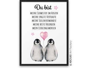 Pinguin Bild Etsy