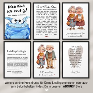 Kunstdruck Poster Bild Spruch witzig blaues Monster Dich find ich lustig dich töte ich zum Schluss Sprücheposter böser Spruch Humor Monsterbild Abouki Sarkasmus Geschenk Kollege Kollegin Deko Büro witzige Geschenkidee Mitarbeiter Freund Freundin