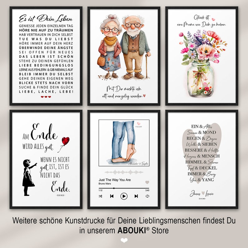 Poster Es ist Dein Leben Motivation personalisiertes Bild mit Namen Weihnachtsgeschenk Sohn Tochter Geburtstagsgeschenk Junge Mädchen 18 Geburtstag Geschenkidee persönliches Geschenk Abitur Patenkind Kommunion Konfirmation Jugendweihe Studium