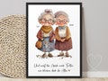 Personalized Poster Old BEST FRIENDS | ABOUKI Art Print | Picture Girlfriend Gift Birthday Gift Christmas Gift KD_495P product logo