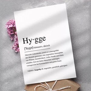 Poster Hygge Definition dänisch Scandi Definitionsposter Schild hyggelig Gemütlichkeit Scandi Dekoration Zuhause Geschenk Einzug Einzugsgeschenk Wohnung Haus Einweihung skandinavische Deko Wanddeko Flur Geschenkidee Einweihungsgeschenk Wohnzimmer