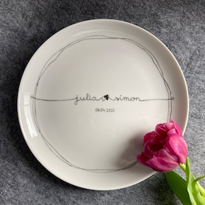 Hochzeitsgeschenk &quot;two heards&quot; personalisiert
