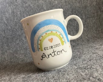 Porzellan Kindertasse "Rainbow"