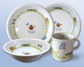 Children's tableware baptism 4-set "Noah's Ark"