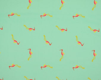 20,10 EUR/meter Swim & Sport Knit with Flamingos, "Little Darling" 9911090002, 200g/square meter